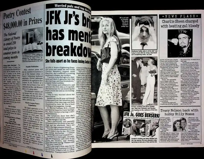 jfk jr e carolyn tabloid