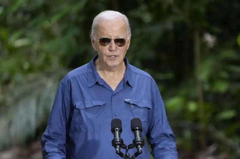 JOE BIDEN AL MUSEU DA AMAZONIA A MANAUS   - FOTO LAPRESSE 