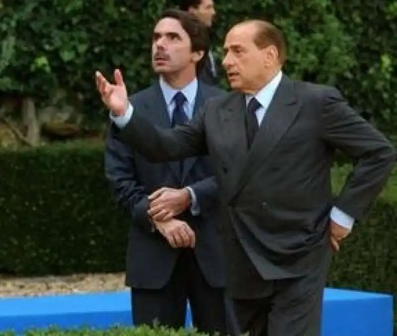 JOSE MARIA AZNAR SILVIO BERLUSCONI