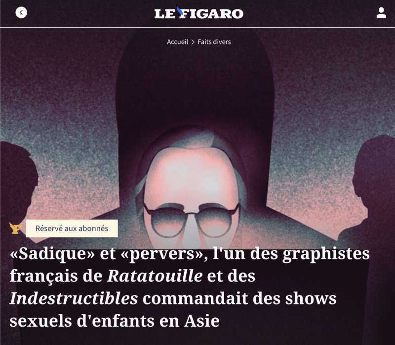 L ARTICOLO DI LE FIGARO SUL GRAFICO PEDOFILO Bouhalem Bouchiba