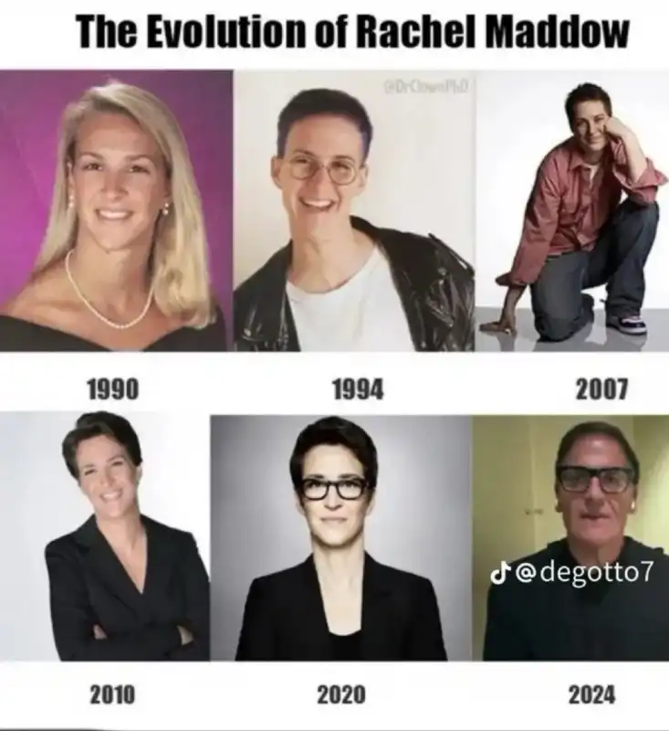 la foto di rachel maddow postata da elon musk