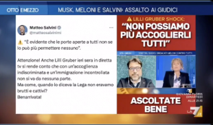 lilli gruber risponde a matteo salvini