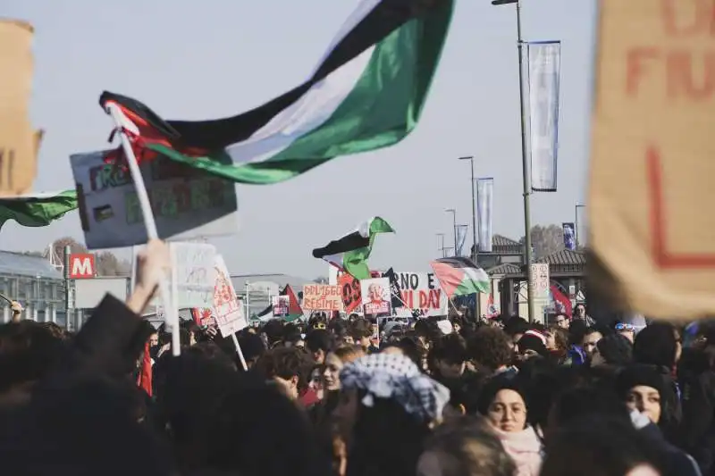 manifestazione pro palestina a torino   4