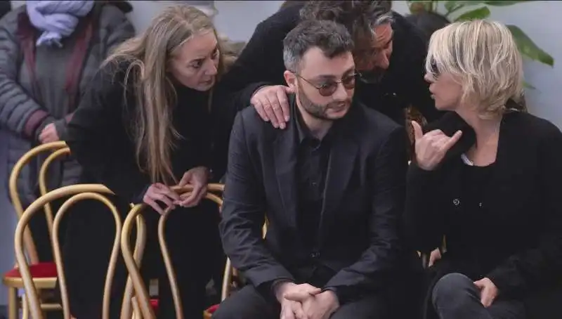 maria de filippi con saverio camilla e gabriele costanzo