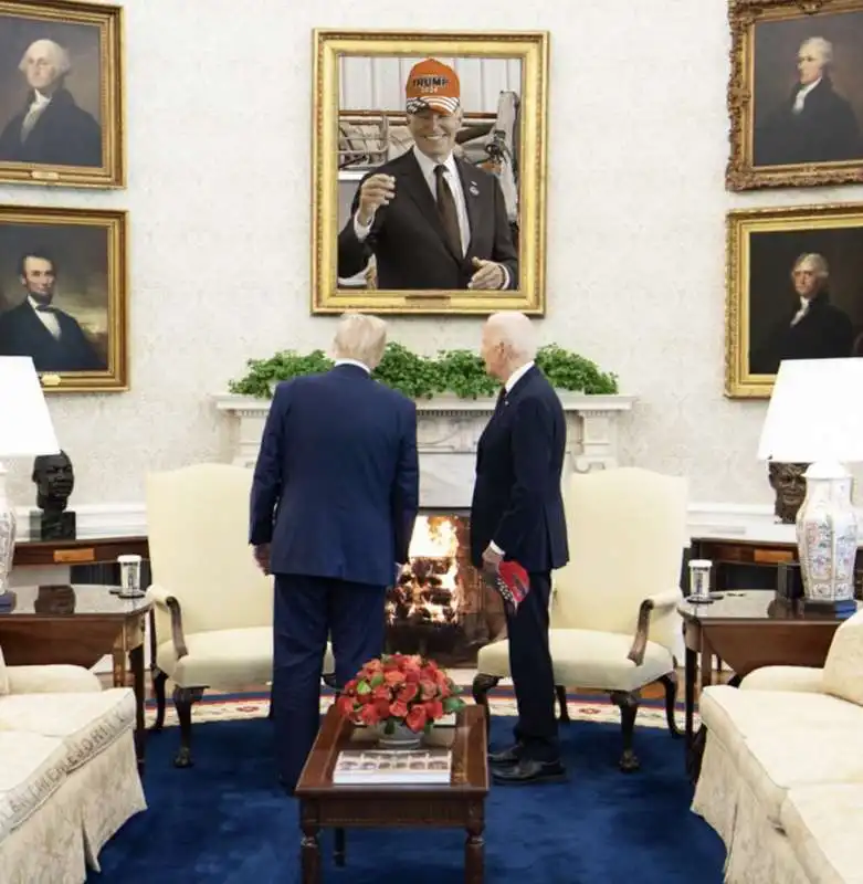 MEME SU JOE BIDEN E DONALD TRUMP 