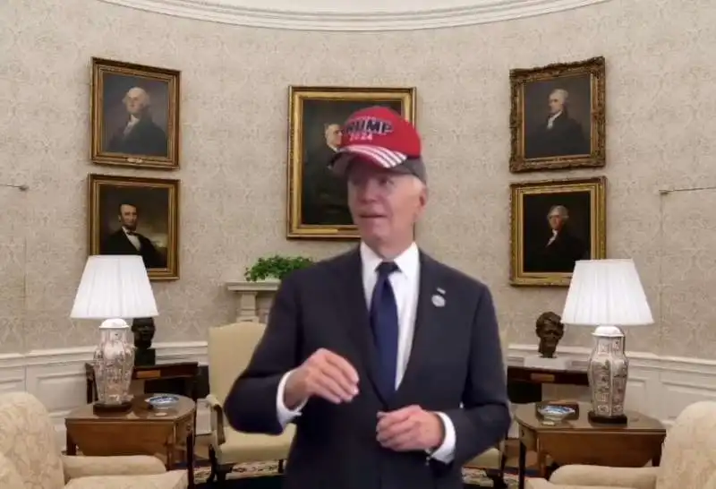 meme sulla reazione di joe biden alla vittoria di donald trump  