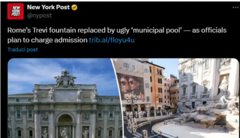 new york post fontana di trevi