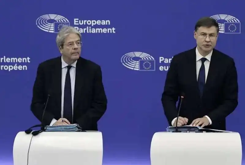 PAOLO GENTILONI VALDIS DOMBROVSKIS