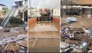 parcheggio del centro commerciale bonaier di aldaya allagato 1