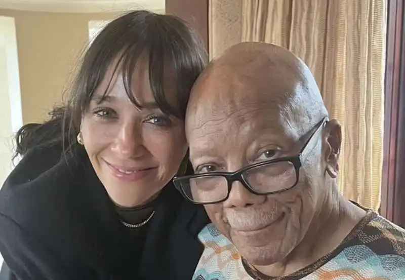 quincy jones con la figlia rashida