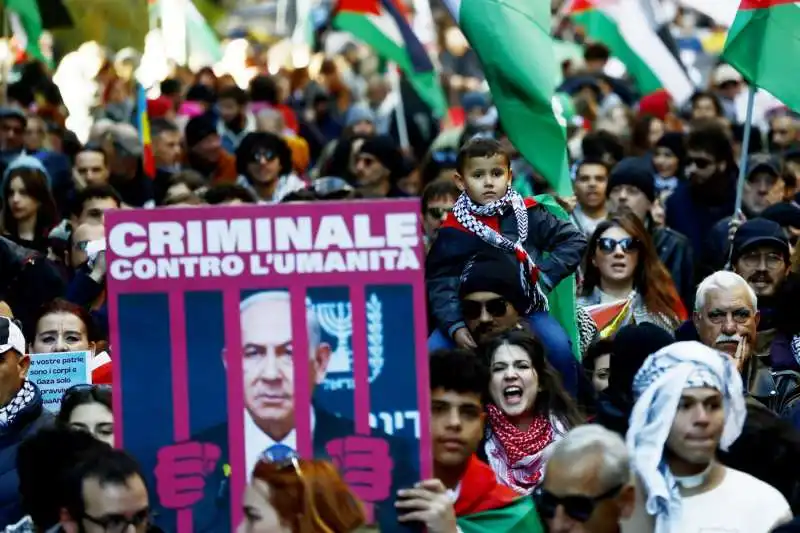 roma   manifestazione pro palestina   foto lapresse   13