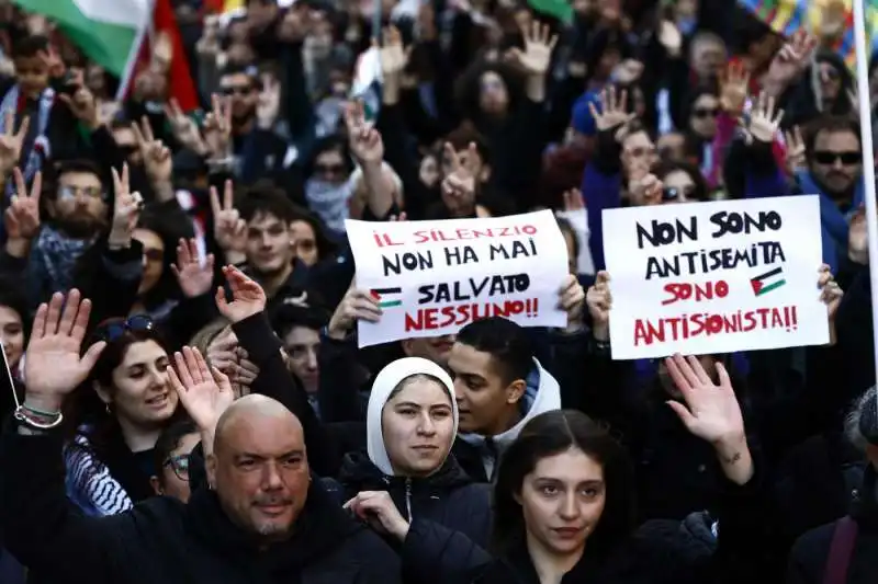 roma   manifestazione pro palestina   foto lapresse   2