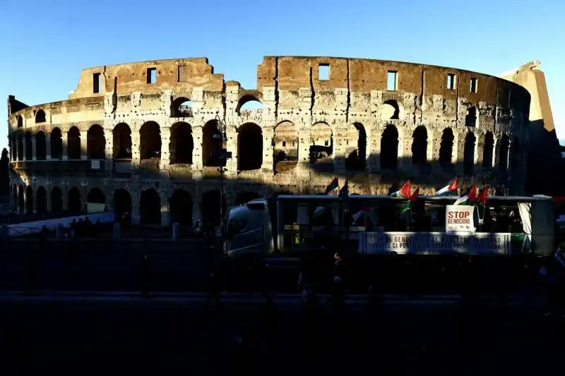 roma   manifestazione pro palestina   foto lapresse   21