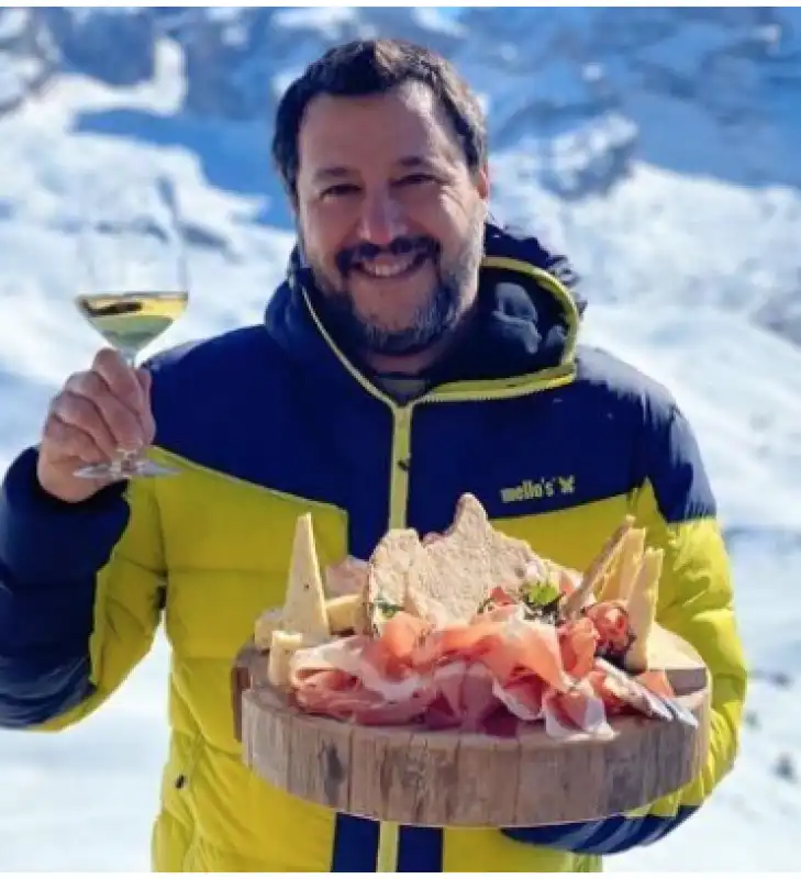 salvini prosciutto e vino