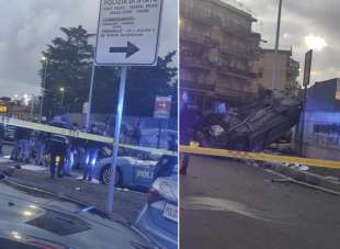 scontro tra due volanti della polizia a monte mario 2