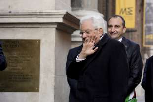 sergio mattarella al museo egizio foto lapresse