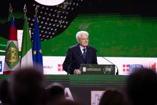 sergio mattarella all assemblea dell anci foto lapresse