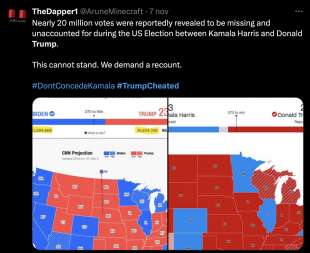 trump cheated tweet dei democratici sui brogli di trump 2