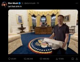 TWEET DI ELON MUSK PER LA VITTORIA DI DONALD TRUMP