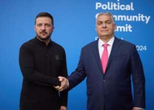 Volodymyr Zelensky viktor orban – vertice Comunità politica europea a Budapest