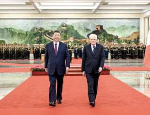 xi jinping e sergio mattarella