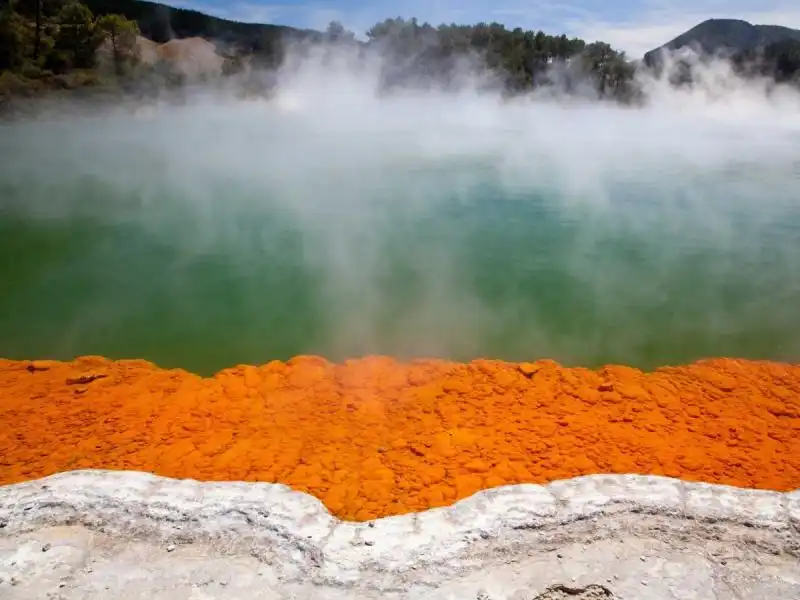 La citta di zolfo a Rotorua in Nuova Zelanda 