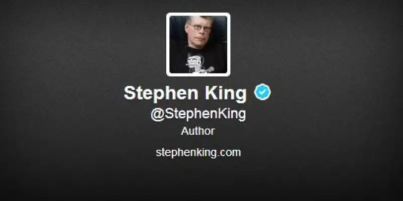 ACCOUNT TWITTER DI STEPHEN KING