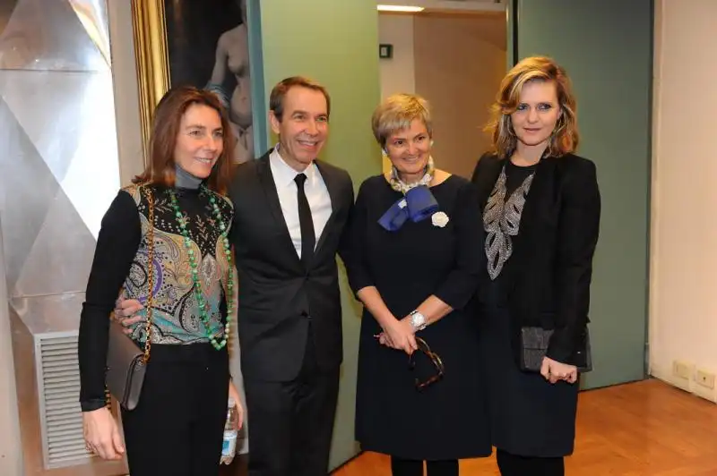 Alessandra Borghese Jeff Kons Gloria Thurn und Taxis e Justine Koons 