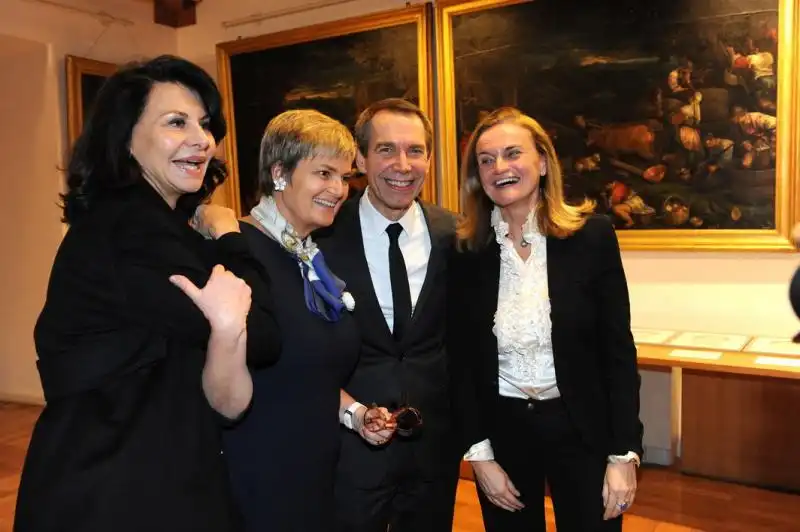 Anna Coliva Gloria Thurn Und Taxis Jeff Koons e Valentina Moncada 