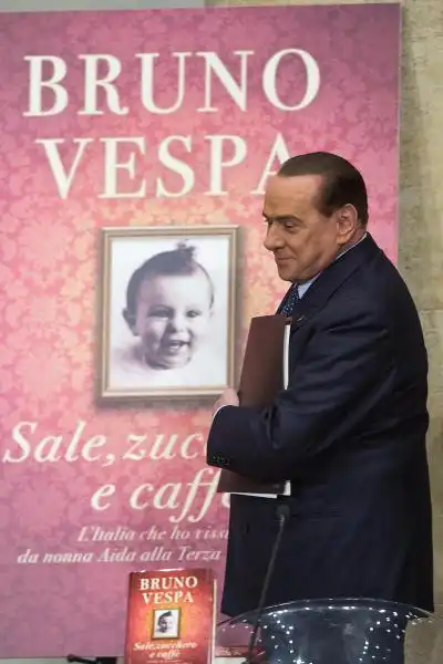 BERLUSCONI ALLA PRESENTAZIONE DEL LIBRO DI BRUNO VESPA 