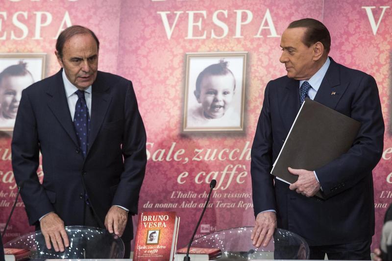 BERLUSCONI ALLA PRESENTAZIONE DEL LIBRO DI BRUNO VESPA