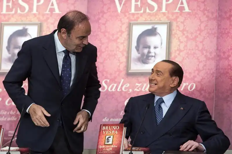 BERLUSCONI ALLA PRESENTAZIONE DEL LIBRO DI BRUNO VESPA 