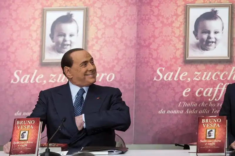 BERLUSCONI ALLA PRESENTAZIONE DEL LIBRO DI BRUNO VESPA 