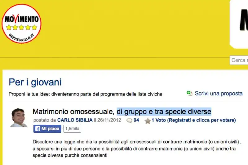 CARLO SIBILIA MATRIMONIO GAY DI GRUPPO E TRA SPECIE DIVERSE 