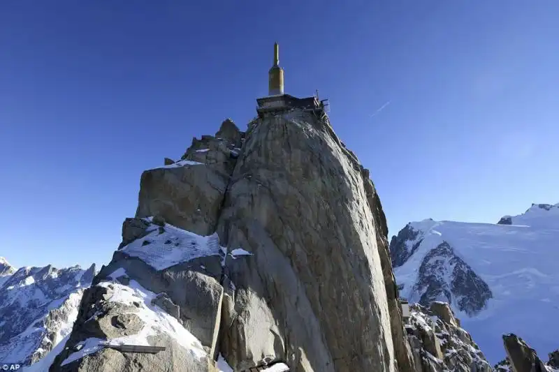 La cima di Aguille du Midi 