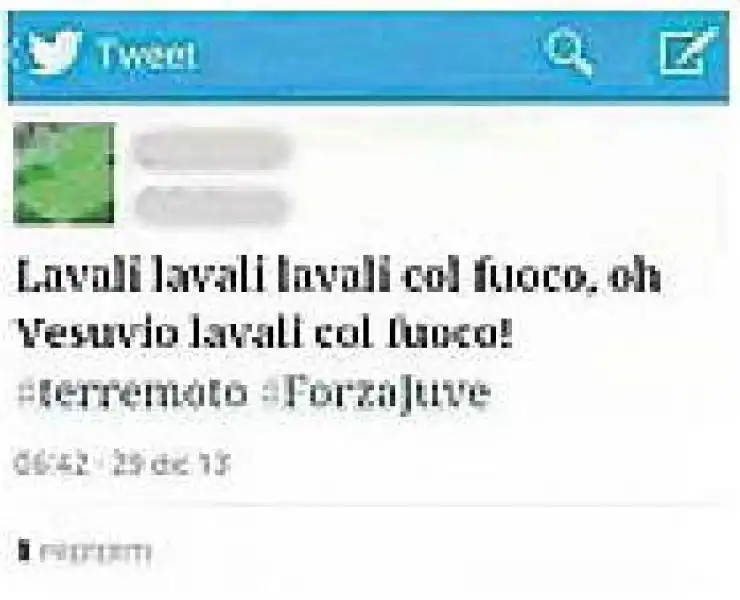 COMMENTI RAZZISTI DOPO IL TERREMOTO 