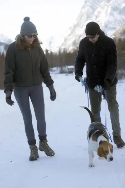 Daniela Santanch e alessandro sallusti a courmayeur 