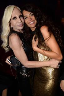 DONATELLA VERSACE CON AFEF