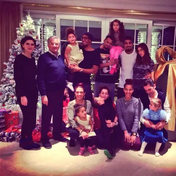 le famiglie di satta e boateng a natale