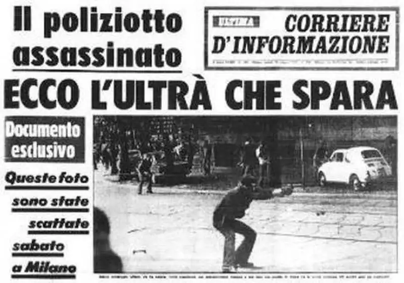 la foto di pedrizzetti in prima pagina 