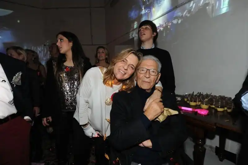 Francesca Ferrone con il padre Franco 