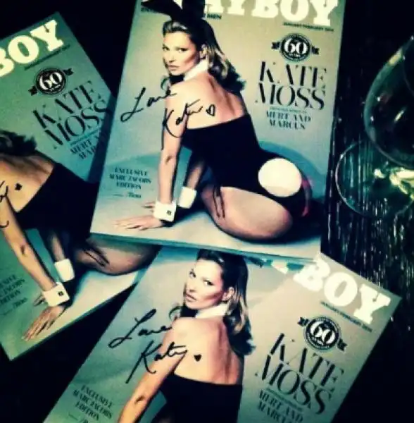 KATE MOSS COPIE AUTOGRAFATE PLAYBOY 