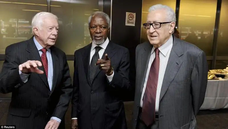 KOFI ANNAN JIMMY CARTER HENRY KISSINGER 