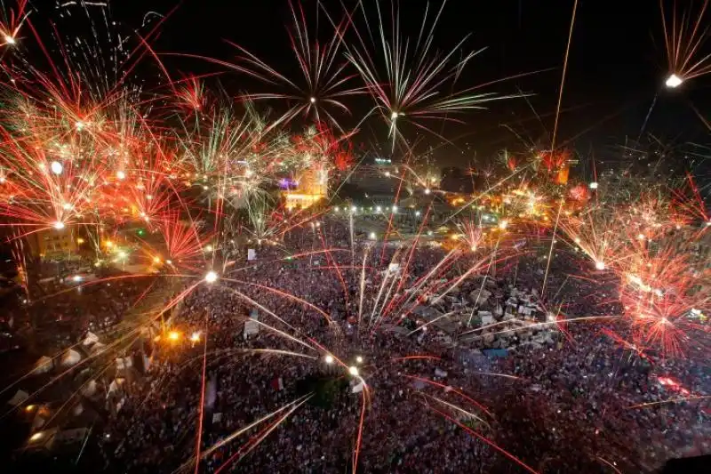 Oppositori di Morsi a Piazza Tahrir 