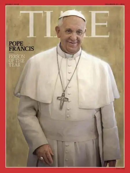 PAPA FRANCESCO PERSONA DELL ANNO PER TIME