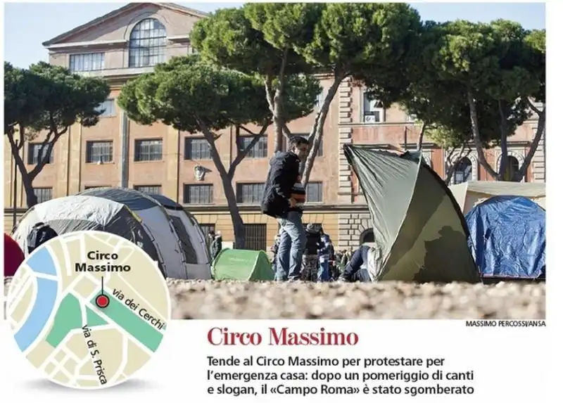 LE PROTESTE A ROMA CIRCO MASSIMO 