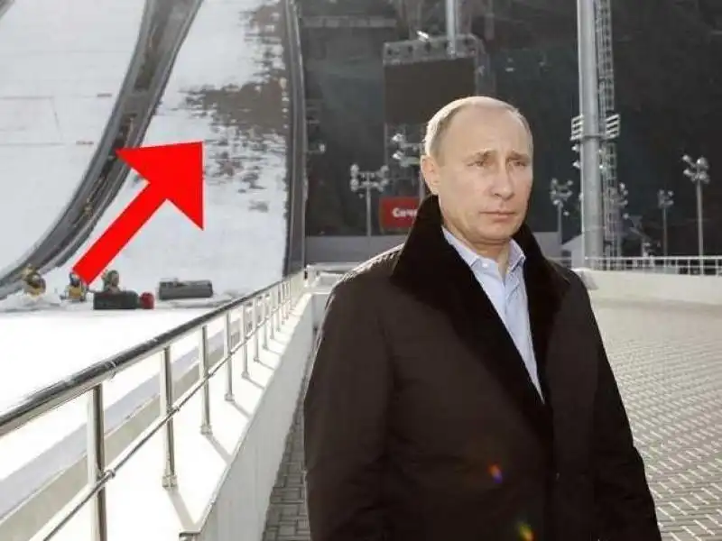 PUTIN A SOCHI DOVE MANCA LA NEVE 