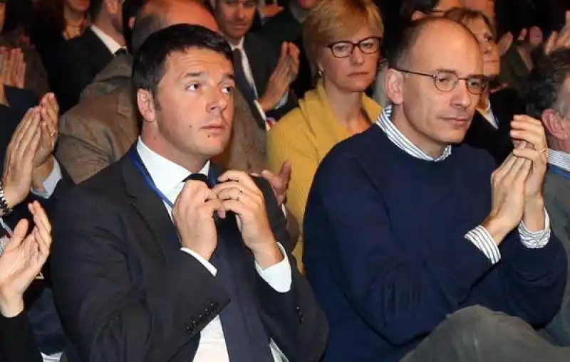 RENZI E LETTA ALL ASSEMBLEA NAZIONALE PD