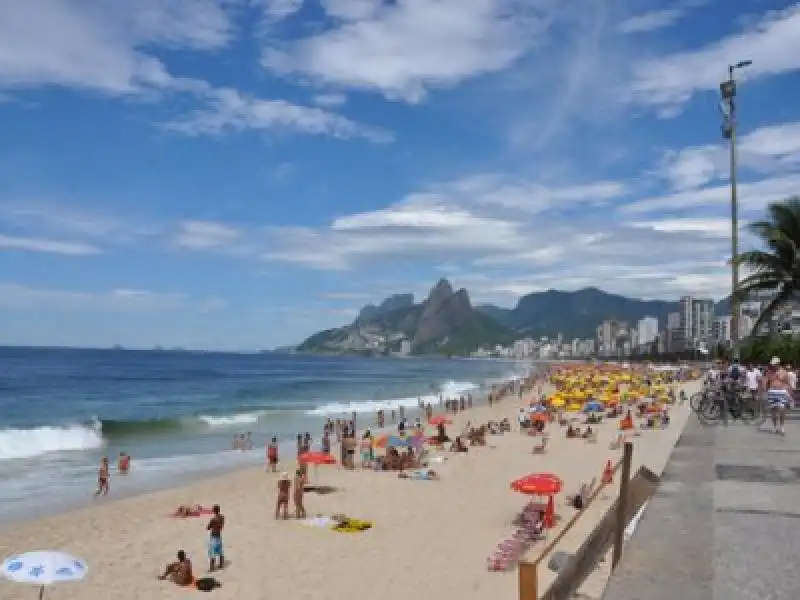 La spiaggia di Ipanema in Brasile 