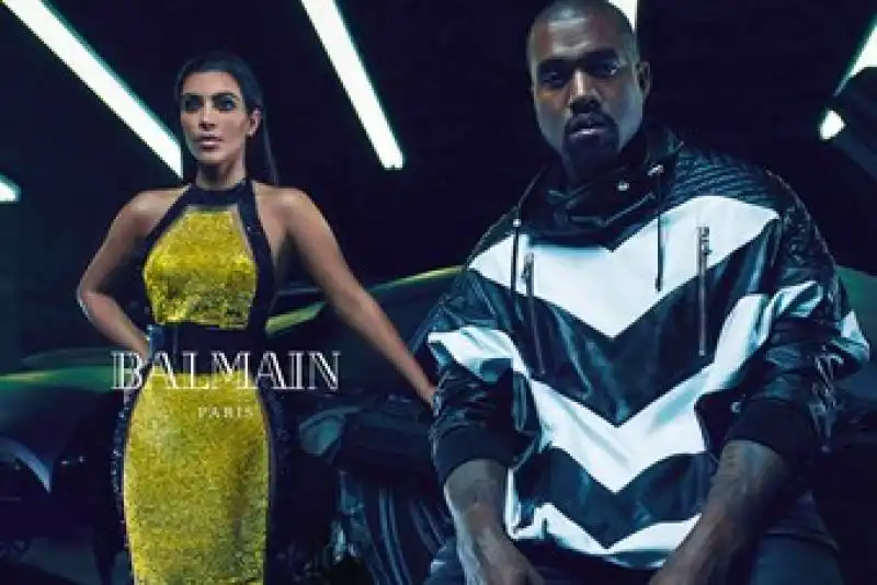 campagna balmain kim e kanye